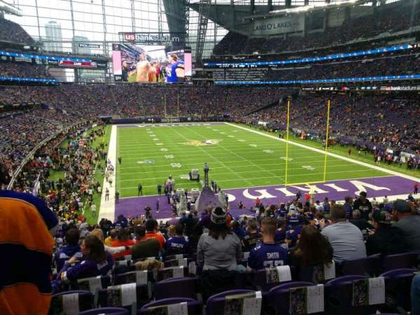 U.S. Bank Stadium, section: 121, row: 35, seat: 22
