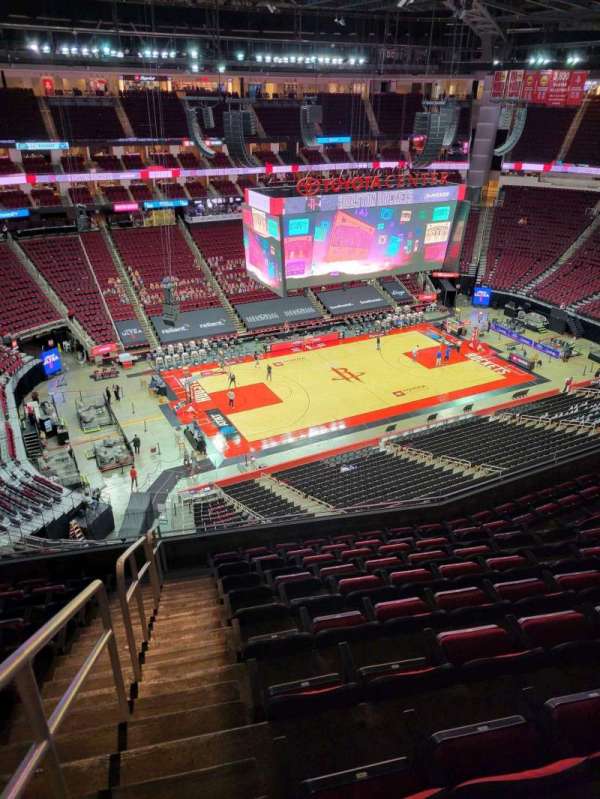 Toyota Center, section: 412, row: 9, seat: 20