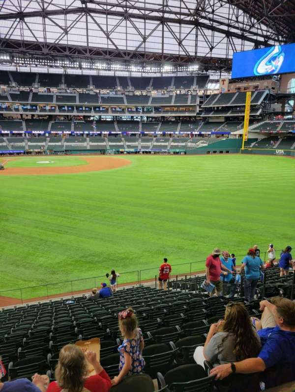 Globe Life Field, section: 129, row: 17, seat: 8