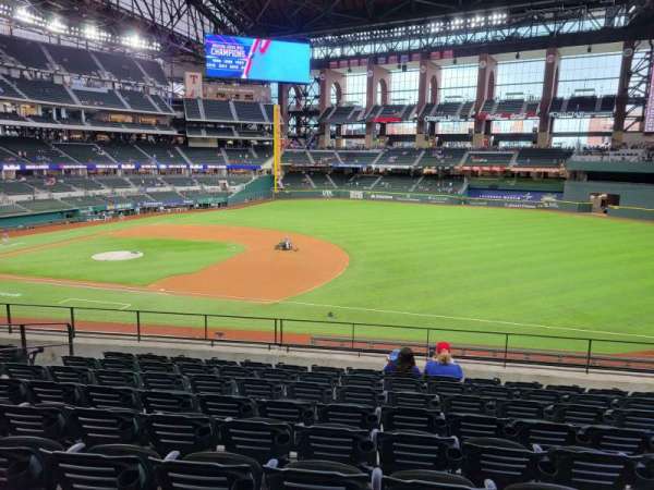 Globe Life Field, section: 122, row: 9, seat: 9
