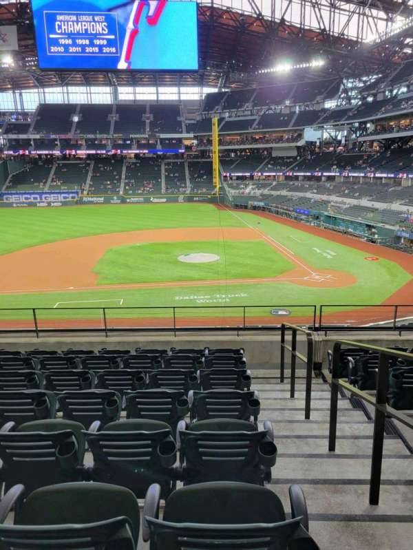 Globe Life Field, section: 109, row: 8, seat: 20
