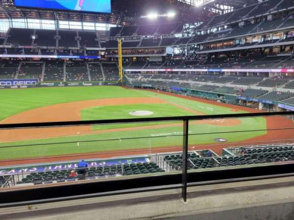 Globe Life Field, section: 108, row: 2, seat: 20