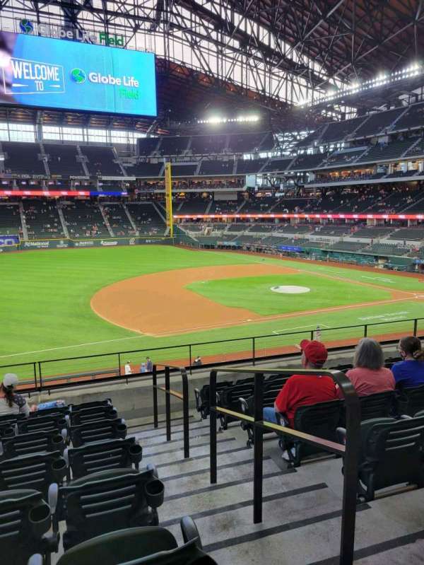 Globe Life Field, section: 106, row: 8, seat: 23