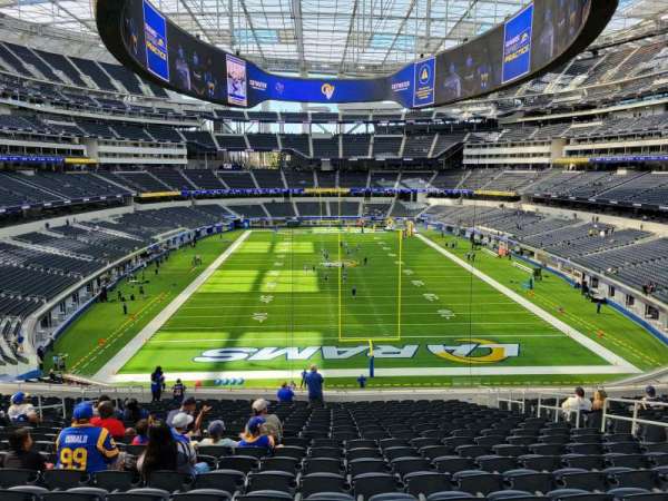 SoFi Stadium, section: 232, row: 20, seat: 10