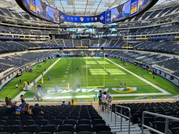 SoFi Stadium, section: 206, row: 16, seat: 2