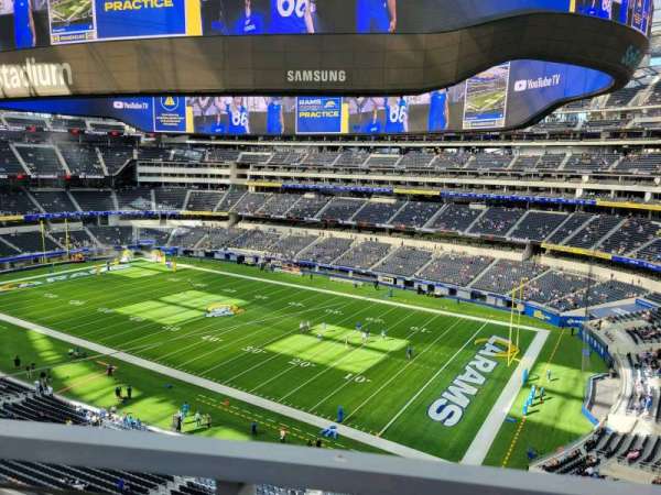 SoFi Stadium, section: 329, row: 1, seat: 10