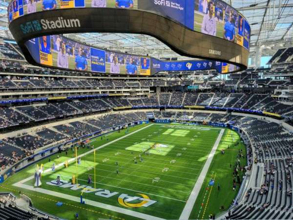 SoFi Stadium, section: 312, row: 12, seat: 12