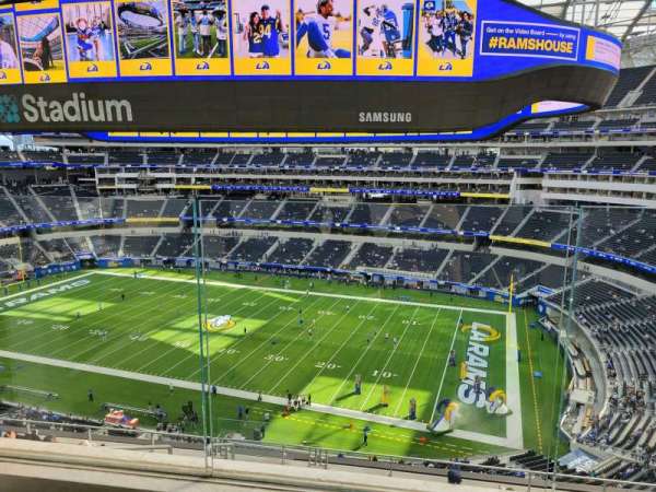 SoFi Stadium, section: 301, row: 7, seat: 11