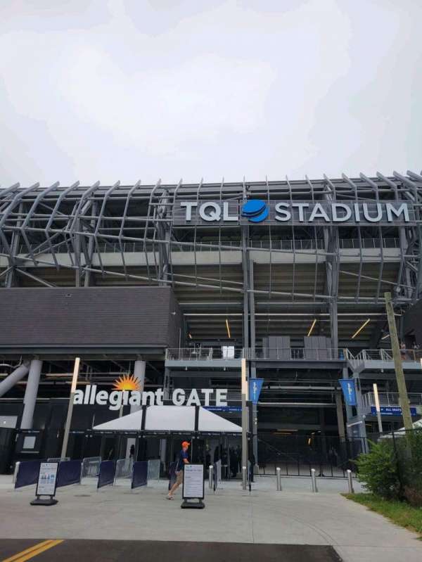 TQL Stadium, section: Allegiant gate