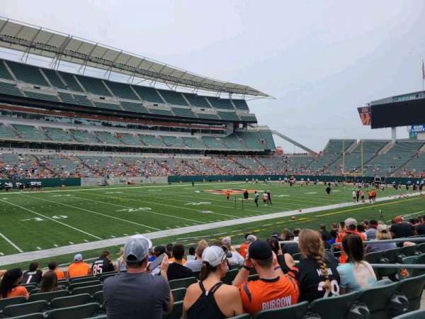 Paycor Stadium, section: 116, row: 11, seat: 7