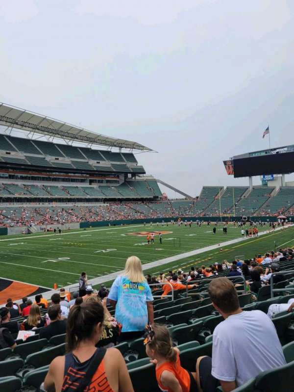 Paycor Stadium, section: 118, row: 17, seat: 10