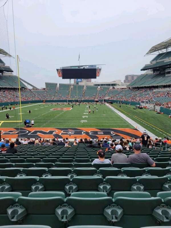 Paycor Stadium, section: 124, row: 24, seat: 10