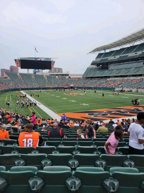 Paycor Stadium, section: 130, row: 21, seat: 10