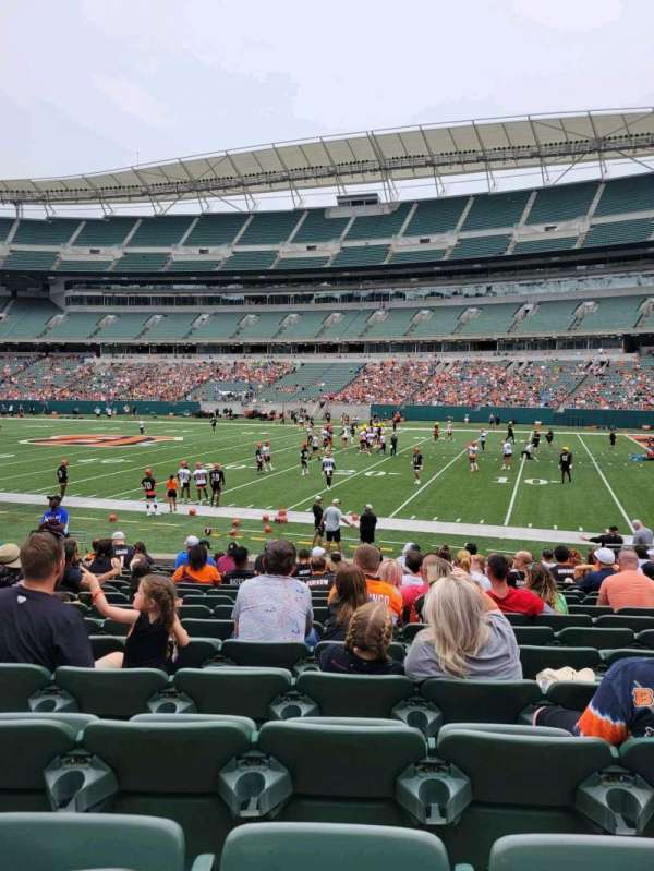 Paycor Stadium, section: 136, row: 14, seat: 9