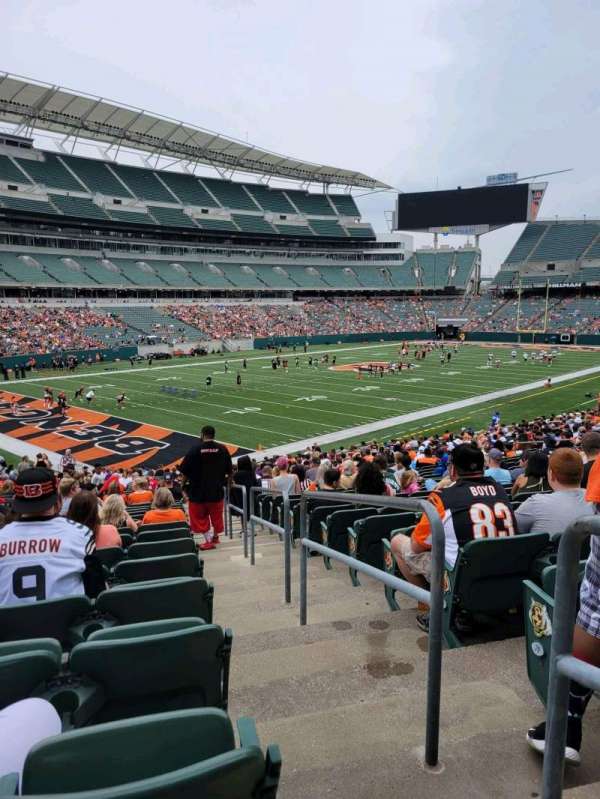 Paycor Stadium, section: 149, row: 32, seat: 1