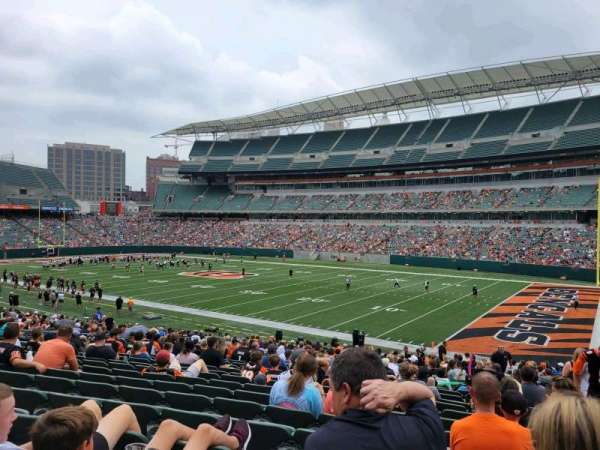 Paycor Stadium, section: 104, row: 28, seat: 4