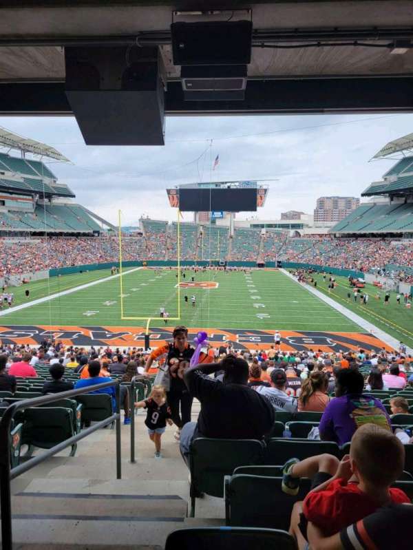Paycor Stadium, section: 124, row: 38, seat: 26