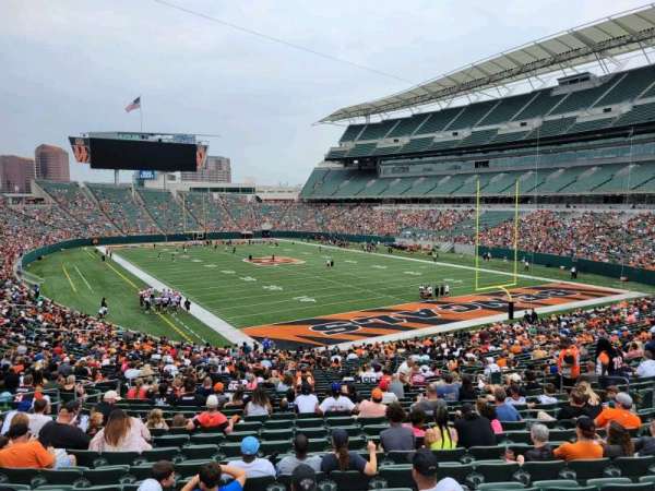 Paycor Stadium, section: 130, row: 37w, seat: 10