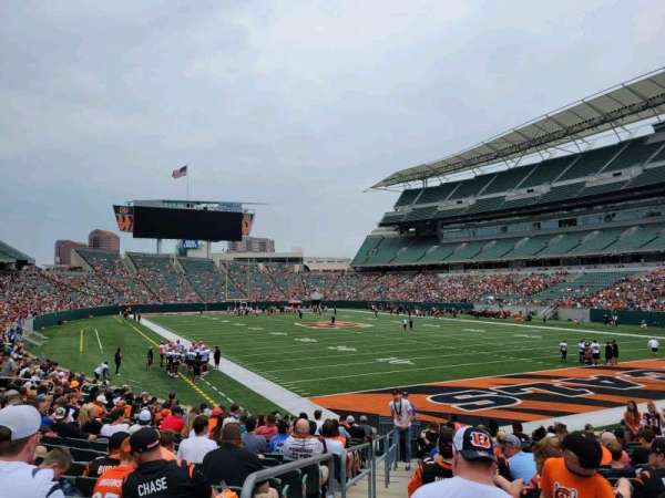 Paycor Stadium, section: 130, row: 17, seat: 16