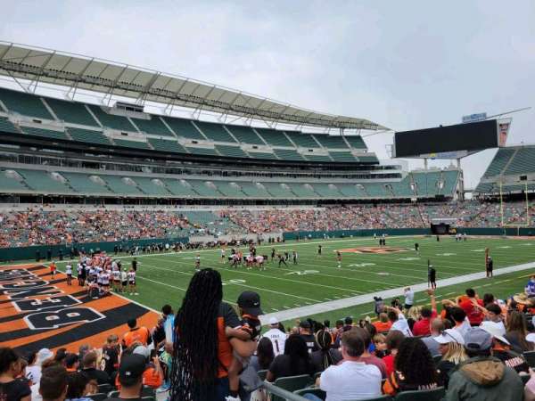 Paycor Stadium, section: 148, row: 13, seat: 1