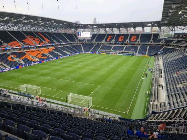 TQL Stadium, section: 105, row: 35, seat: 19