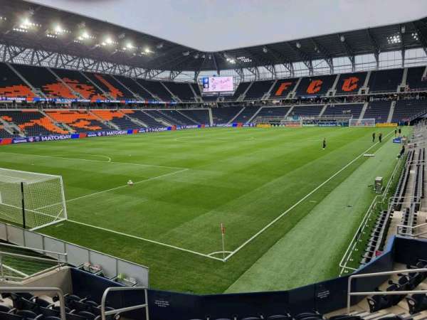 TQL Stadium, section: 104, row: 8, seat: 8