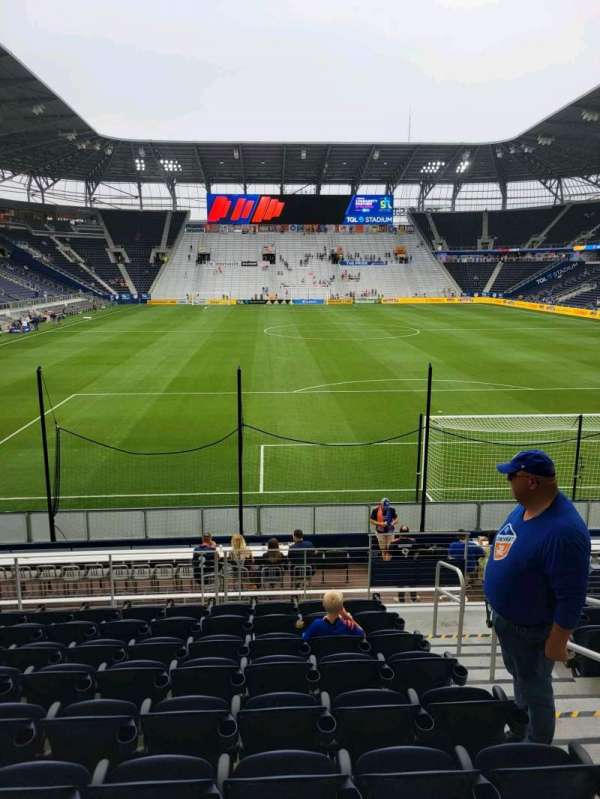 TQL Stadium, section: 129, row: 16, seat: 3