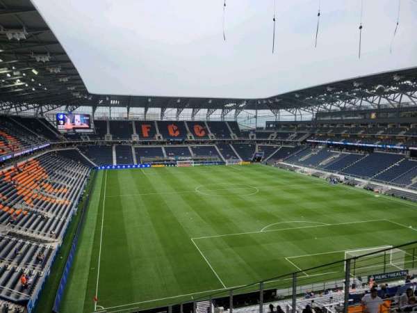 TQL Stadium, section: 210, row: 13, seat: 7
