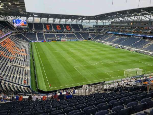 TQL Stadium, section: 211, row: 15, seat: 10