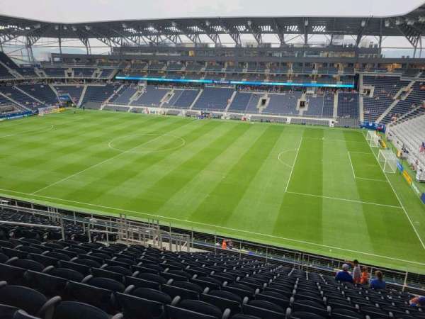 TQL Stadium, section: 215, row: 15, seat: 10