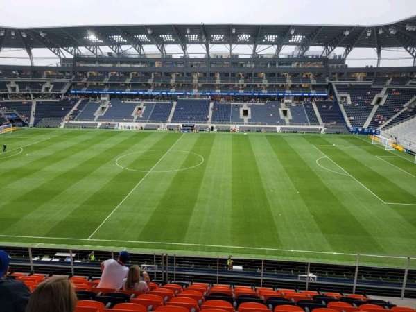 TQL Stadium, section: 217, row: 9, seat: 9