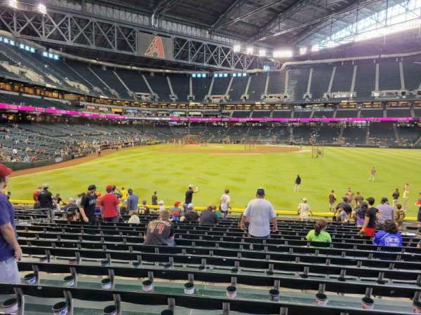Chase Field, section: 103, row: 30, seat: 10