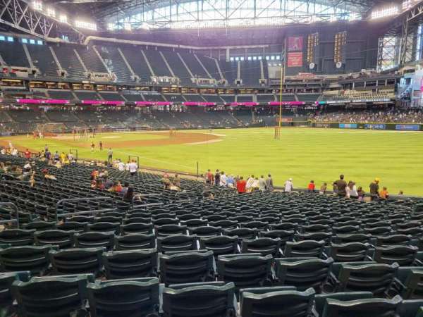 Chase Field, section: 109, row: 30, seat: 10