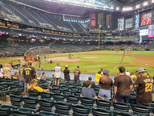 Chase Field, section: E, row: 15, seat: 6