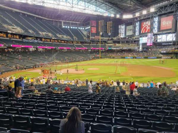Chase Field, section: 116, row: 34, seat: 10