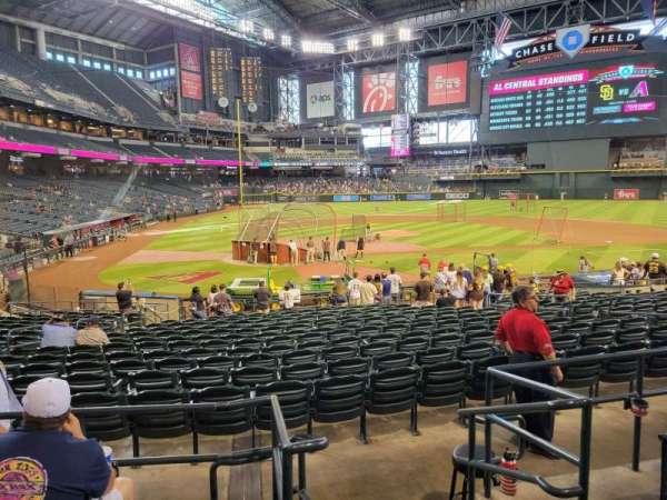 Chase Field, section: 119, row: 24, seat: 1
