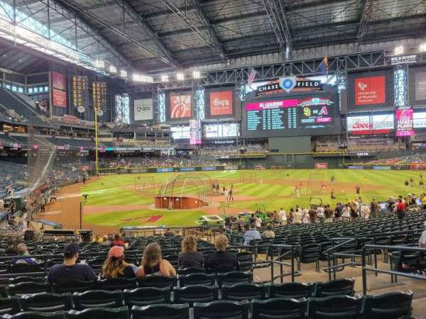 Chase Field, section: 120, row: 28, seat: 5