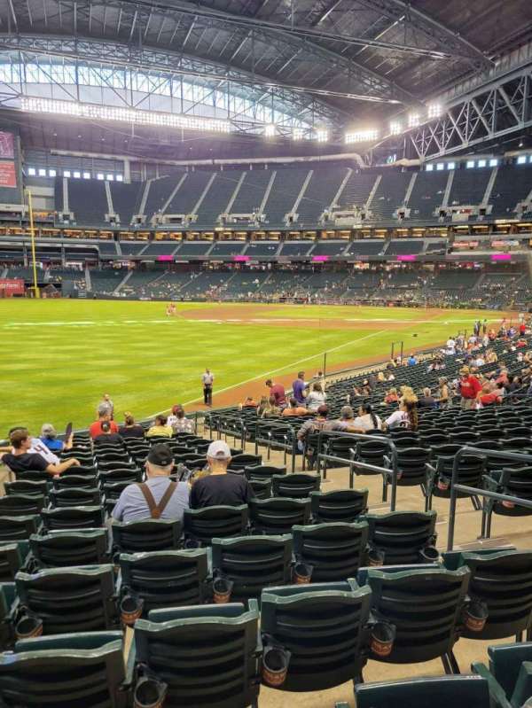 Chase Field, section: 136, row: 28, seat: 5