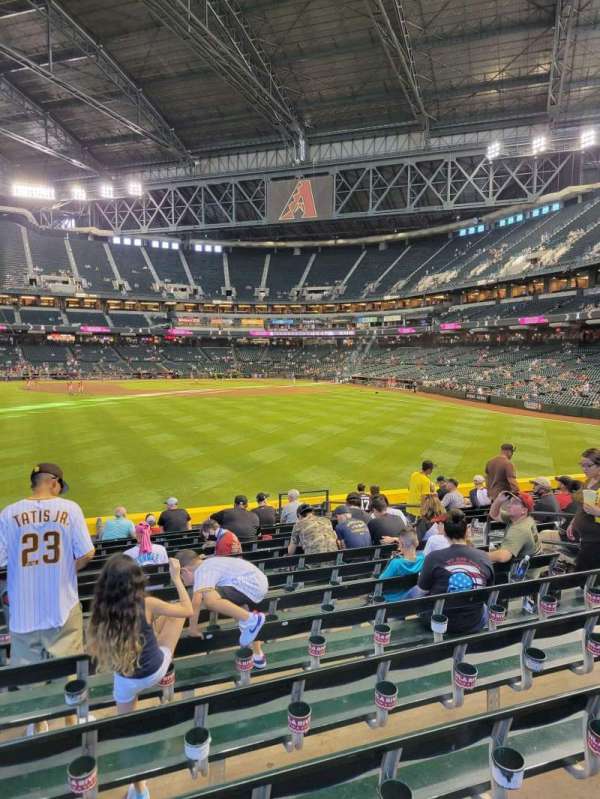 Chase Field, section: 142, row: 25, seat: 10