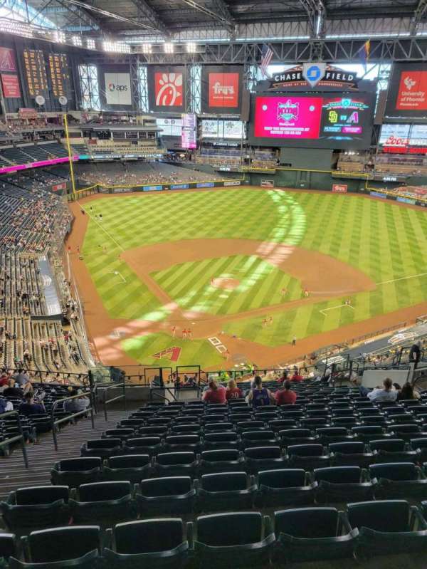 Chase Field, section: 314, row: 20, seat: 18