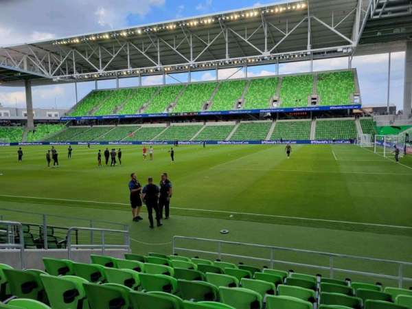Q2 Stadium, section: 108, row: 8, seat: 18