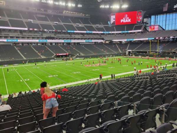 Allegiant Stadium, section: 116, row: 25, seat: 6