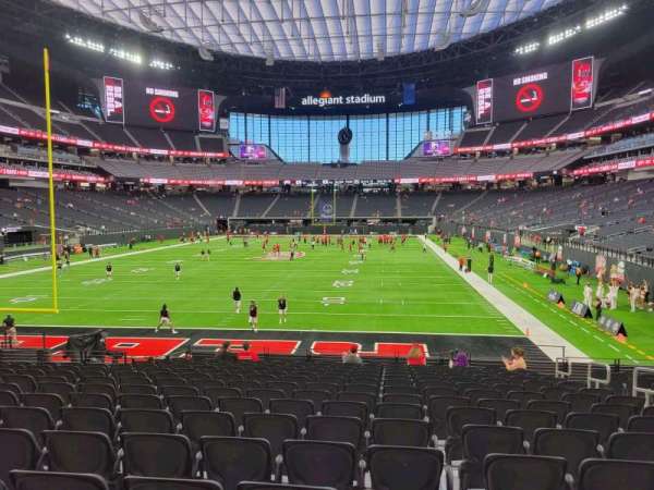 Allegiant Stadium, section: 122, row: 16, seat: 6