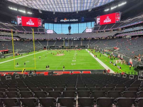 Allegiant Stadium, section: 122, row: 27, seat: 10