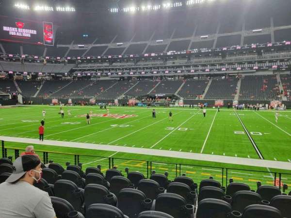 Allegiant Stadium, section: C132, row: 7, seat: 7