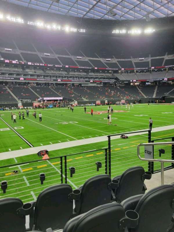 Allegiant Stadium, section: C137, row: 4, seat: 4