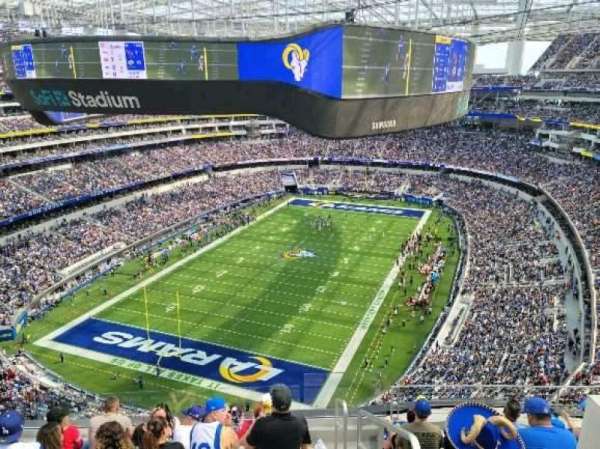 SoFi Stadium, section: 403, row: 7, seat: 1