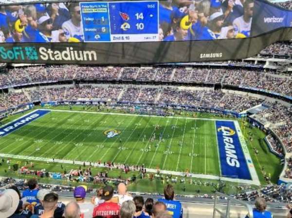 SoFi Stadium, section: 418, row: 5, seat: 1