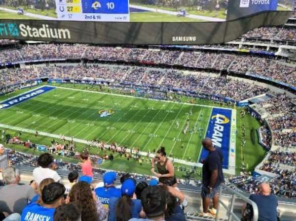 SoFi Stadium, section: 419, row: 5, seat: 1