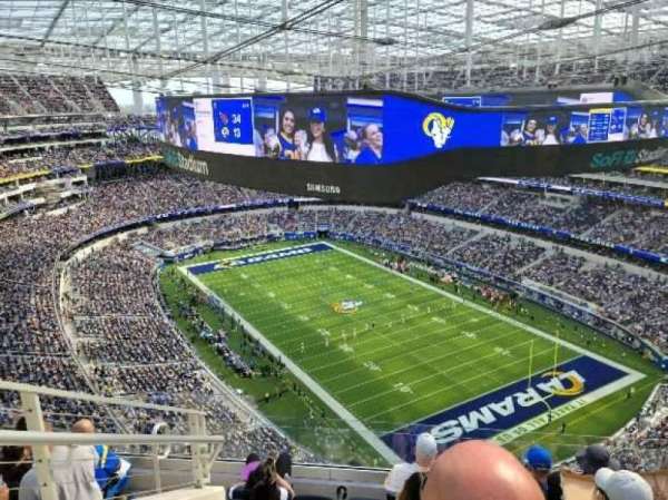 SoFi Stadium, section: 550, row: 6, seat: 21